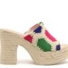 Gaimo Mules Et Sabots Talons Femme Country Multicolore