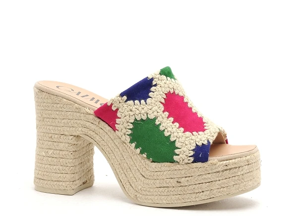 Gaimo Mules Et Sabots Talons Femme Country Multicolore 2 Gaimo Mules Et Sabots Talons Femme Country Multicolore – Image 2