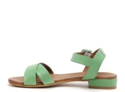 Lune Et L Autre Nu Pieds Plats Femme Colette Vert -REN Chaussures Magasin 2715601 3