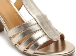 Fugitive Nu Pieds Talons Femme Soana Or -REN Chaussures Magasin 2718401 6