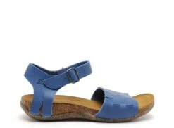 Loints Nu Pieds Plats Femme 31304 Bleu