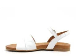 Coco Abricot Nu Pieds Plats Femme Mijoux Blanc -REN Chaussures Magasin 2723702 3