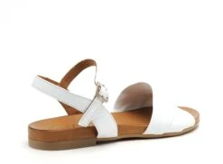 Coco Abricot Nu Pieds Plats Femme Mijoux Blanc -REN Chaussures Magasin 2723702 5