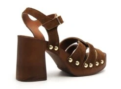 Coco Abricot Nu Pieds Talons Femme Syan Marron 10 Coco Abricot Nu Pieds Talons Femme Syan Marron -REN Chaussures Magasin 2723901 5