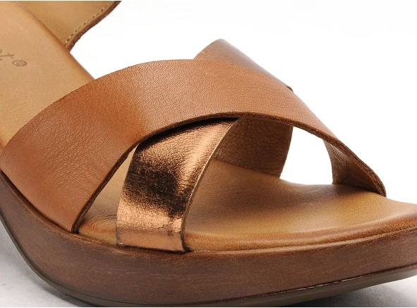 Coco Abricot Nu Pieds Talons Femme Minvershein Marron 6 Coco Abricot Nu Pieds Talons Femme Minvershein Marron – Image 6