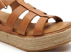 Coco Abricot Nu Pieds Talons Femme Millas Marron -REN Chaussures Magasin 2724601 6