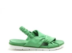 Coco Abricot Nu Pieds Plats Femme Migny Vert