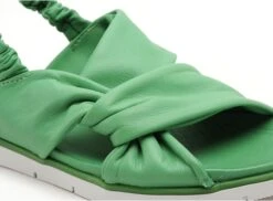 Coco Abricot Nu Pieds Plats Femme Migny Vert -REN Chaussures Magasin 2724802 6