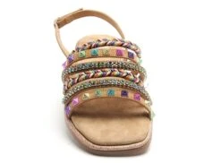 Studio Mode Nu Pieds Plats Femme Anse Iz3301 Beige -REN Chaussures Magasin 2726401 4