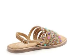 Studio Mode Nu Pieds Plats Femme Anse Iz3301 Beige -REN Chaussures Magasin 2726401 5