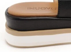 Inuovo Nu Pieds Plats Femme 113015 Noir -REN Chaussures Magasin 2726802 6