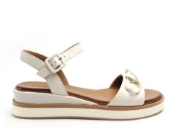 Inuovo Nu Pieds Plats Femme 113064 Blanc