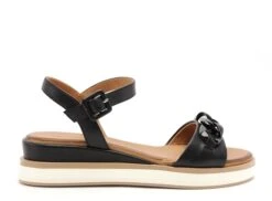 Inuovo Nu Pieds Plats Femme 113064 Noir