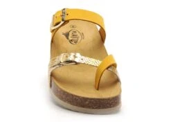 Plakton Mules Et Sabots Plats Femme Cp Bombay Jaune -REN Chaussures Magasin 2733601 4