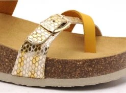 Plakton Mules Et Sabots Plats Femme Cp Bombay Jaune -REN Chaussures Magasin 2733601 6