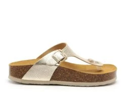 Plakton Mules Et Sabots Plats Femme Cp Bolero Or