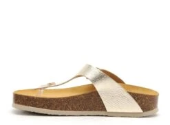 Plakton Mules Et Sabots Plats Femme Cp Bolero Or -REN Chaussures Magasin 2733701 3