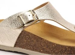 Plakton Mules Et Sabots Plats Femme Cp Bolero Or -REN Chaussures Magasin 2733701 6