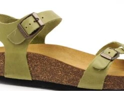 Plakton Nu Pieds Plats Femme Cp Zomba Vert -REN Chaussures Magasin 2734601 6