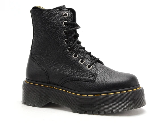 Dr. Martens Dr Martens Boots Bottine Plates Femme Jadon 3 Noir 2 Dr. Martens Dr Martens Boots Bottine Plates Femme Jadon 3 Noir – Image 2
