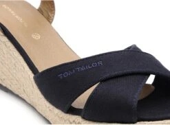 Tom Tailor Nu Pieds Talons Femme 5390101 Bleu -REN Chaussures Magasin 2763501 6