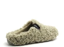 Verbenas Chaussons Femme York Curly Kaki -REN Chaussures Magasin 2771402 5
