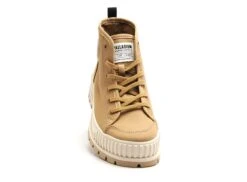 Palladium Boots Bottine Plates Femme Pallashock Org 2 Beige -REN Chaussures Magasin 2771901 4