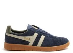 Gola Basses Homme Hurricane Suede Cmb046 Bleu
