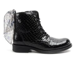 Margarita Mariotti Boots Bottine Plates Femme Punk Madonna Ver Cro Noir