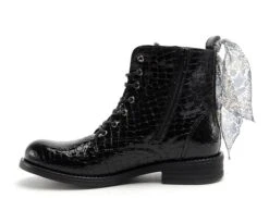Margarita Mariotti Boots Bottine Plates Femme Punk Madonna Ver Cro Noir -REN Chaussures Magasin 2785401 3