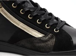 Pataugas Boots Bottine Plates Femme Palme Mix Noir -REN Chaussures Magasin 2788101 6