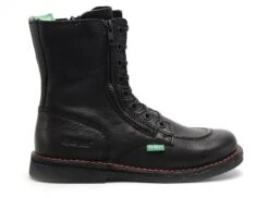 Kickers Boots Bottine Plates Femme Meetickzip Noir