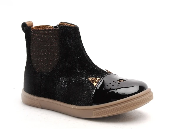Gbb Boots Bottine Enfant Jessine Noir 2 Gbb Boots Bottine Enfant Jessine Noir – Image 2