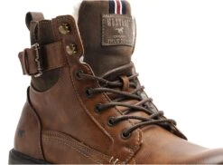 Mustang Boots Bottine Homme 4157610 Marron -REN Chaussures Magasin 2827101 6