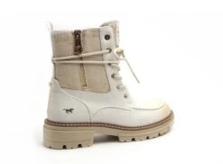 Mustang Boots Bottine Plates Femme 1437506 Blanc -REN Chaussures Magasin 2828301 5