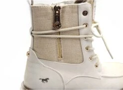 Mustang Boots Bottine Plates Femme 1437506 Blanc -REN Chaussures Magasin 2828301 6