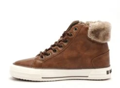 Mustang Boots Bottine Plates Femme 1410504 Marron -REN Chaussures Magasin 2828701 3