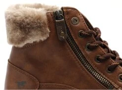 Mustang Boots Bottine Plates Femme 1410504 Marron -REN Chaussures Magasin 2828701 6