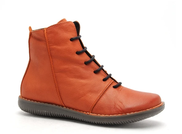 Chacal Boots Bottine Plates Femme 6014 6411 Orange 2 Chacal Boots Bottine Plates Femme 6014 6411 Orange – Image 2