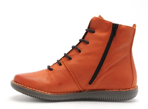 Chacal Boots Bottine Plates Femme 6014 6411 Orange 3 Chacal Boots Bottine Plates Femme 6014 6411 Orange – Image 3