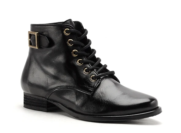 Golden Brown Boots Bottine Plates Femme 290 Noir 2 Golden Brown Boots Bottine Plates Femme 290 Noir – Image 2