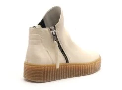 Follia Dolce Boots Bottine Plates Femme 411 Beige -REN Chaussures Magasin 2848504 5