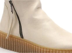 Follia Dolce Boots Bottine Plates Femme 411 Beige -REN Chaussures Magasin 2848504 6