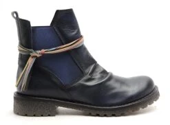 Felmini Boots Bottine Plates Femme C801 Bleu