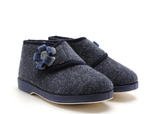 La Maison De L Espadrille Chaussons Femme 7644 5 Bleu 2 La Maison De L Espadrille Chaussons Femme 7644 5 Bleu – Image 2