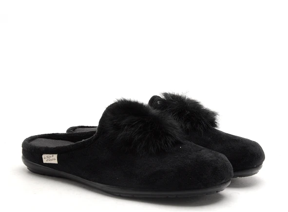 La Maison De L Espadrille Chaussons Femme 9013 6 Noir 2 La Maison De L Espadrille Chaussons Femme 9013 6 Noir – Image 2