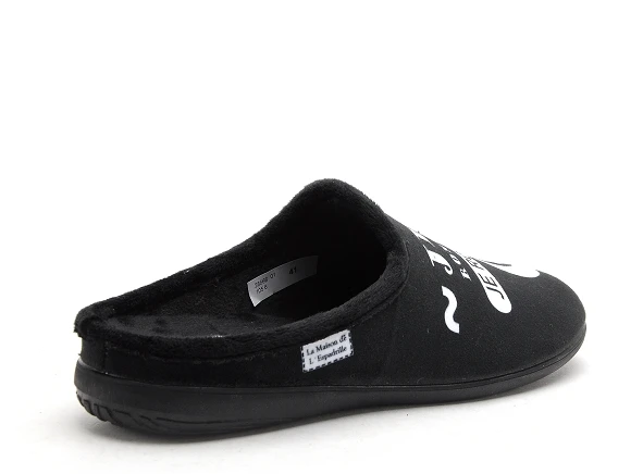 La Maison De L Espadrille Chaussons Homme 105 6 Noir 5 La Maison De L Espadrille Chaussons Homme 105 6 Noir – Image 5
