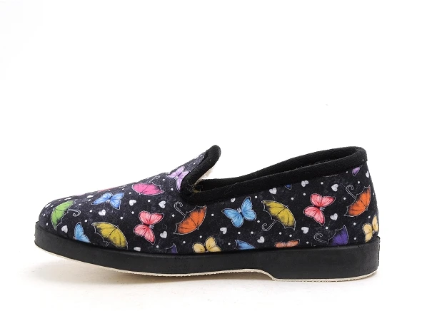 La Maison De L Espadrille Chaussons Femme 7631 6 Noir 4 La Maison De L Espadrille Chaussons Femme 7631 6 Noir – Image 4