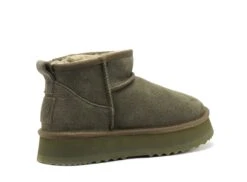 Kelara Boots Bottine Plates Femme K31224 Kaki -REN Chaussures Magasin 2871101 5