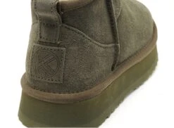 Kelara Boots Bottine Plates Femme K31224 Kaki -REN Chaussures Magasin 2871101 6